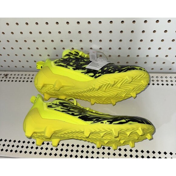 Adidas AdiZero 12.0 Poison Mens Football Cleats Size 11.5 Neon Green Black - Picture 5 of 9